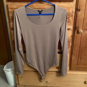 Long Sleeve Bodysuit Brown
